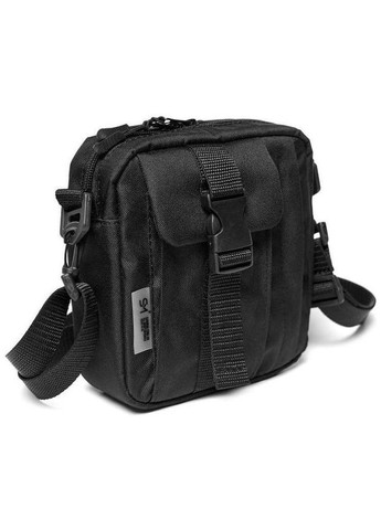 Сумка планшет через плече чоловіча для телефону та документів екошкіра маленька Чорний 36554 Sambag (361660269)