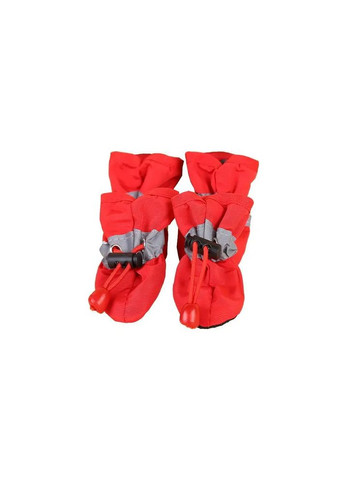 Водонепроникне взуття для собак (мішечки) зі стопером червоні розмiр 7 No Brand (299840144)