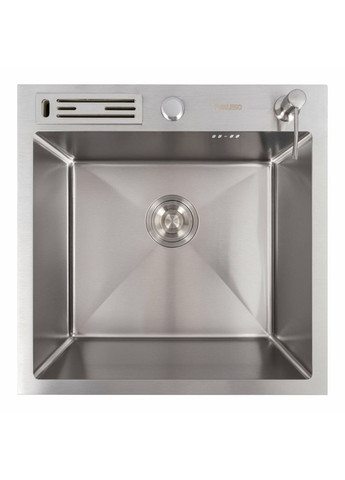 Кухонна мийка нержавійка 50*50 Handmade з підставкою для ножів (3,0/0,8) Valeso (336932395)