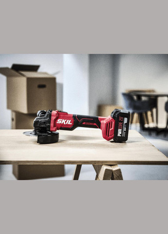 Шліфмашина кутова акумуляторна 3923 CA 125мм 20В безщіткова 10000об·хв плав. пуск 1.63кг без АКБ та ЗП Skil (330032312)