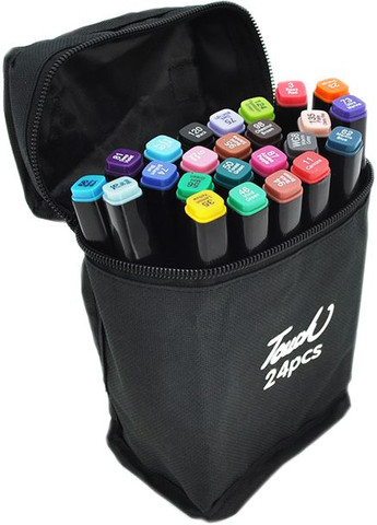 Набор скретч маркеров для рисования 24 шт скетч-маркеры для рисования No Brand (353491898)