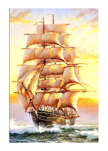 Алмазна мозаїка морський пейзаж Корабель No Brand 6332 (282823539)