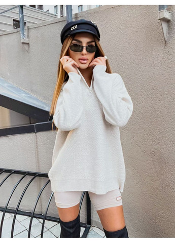 Светло-бежевый женский свитер турция Osoblyva