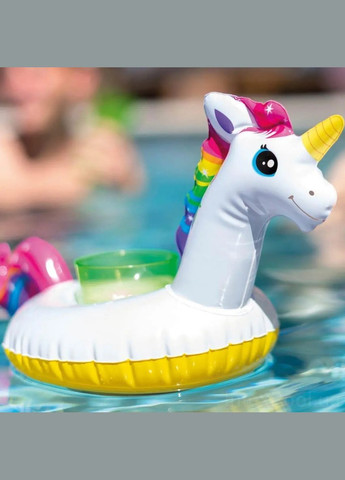 Подстаканник надувной, который плавает 57506 «Единорог», 41 х 20 см, 3 шт Intex (300374399)