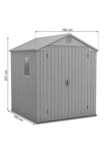 Сарай садовий пластиковий (будиночок) DARWIN 6x6 (17210353) Keter (334006725)