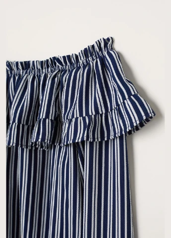 Топ лето,синий в белую полоску, Divided H&M (346516305)