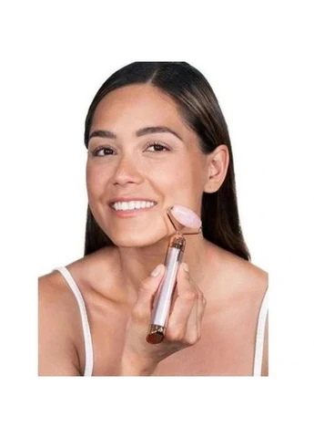 Массажер ролик электрический для лица Facial Roller Massager. Цвет: бежевый TX-65 No Brand (386243329)