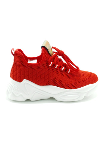 Червоні всесезонні жіночі кросівки червоні текстиль l-16-4 230 мм (р) Lonza