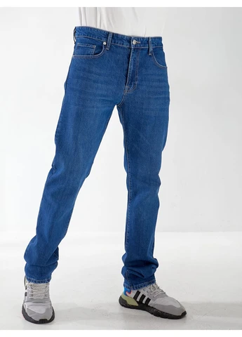 Синие демисезонные джинсы antonie straight мужские Fashion