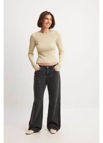 Светло-бежевый джемпер демисезон,светло-бежевый, NA-KD