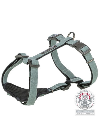 Шлея CityStyle H-harness для собак хлопок S–M 42–60 см 15 мм светло-зеленая 4053032682610 Trixie (385390005)