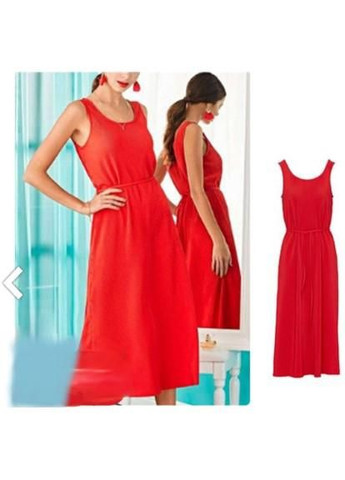 Красное легкое летнее платье Avon