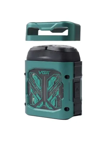 Электробритва VGR V-344 GREEN, роторная, 8000 RPM, влагостойкая Зеленая No Brand (402253046)