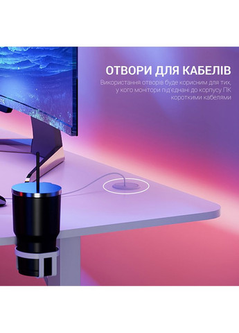 Комп'ютерний стіл GDC216W White (GDC216W) GAMEPRO (323042048)