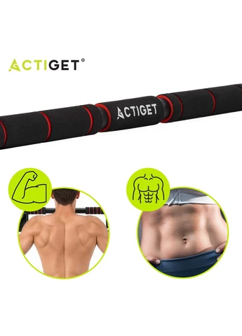 Турник раздвижной 62-100 см Black/Red Actiget ACT0167 (397578272)