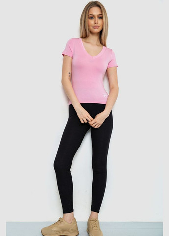 Розовая демисезон футболка-топ женская, цвет розовый, Ager