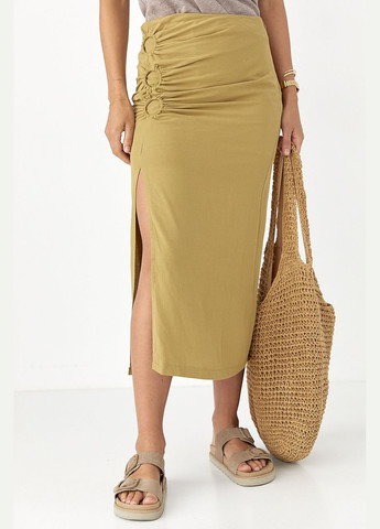 Приталена спідниця з декоративними елементами Lurex (336678824)