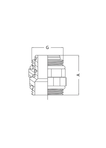 Ниппель поворотный KF.N210 - 1'' MM (KR4977) латунь CW617N никелированная, резьбовой, рабочее давление 40 бар KOER (399428309)