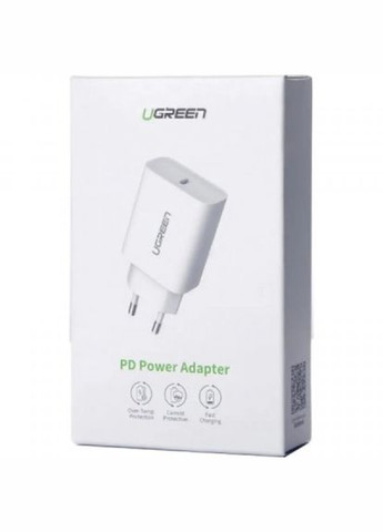 Зарядний пристрій Ugreen cd137 type-c pd 20w charger (white) (268147824)
