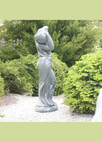 Садовая скульптура Дама с кувшином зеленый гранит 84х23х29 см (ССПГ008842) Гранд Презент (285720627)