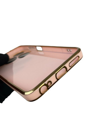 Чохол для Spark 20 (KJ5n) з кільцем-підставкою із золотою окантовкою на техно спарк 20 пудровий gs1 Tecno (366232245)