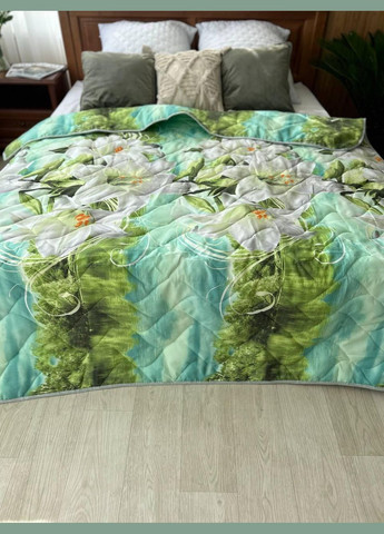 Ковдра гіпоалергенна з бавовняним наповнювачем стьобана 215х145 (П4К-lito-kovdra-001/7-02) No Brand (306633842)