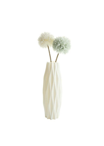 Ваза для квітів 14276 5.5 х21 см біла No Brand (335972448)