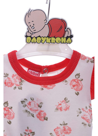 Червона сукня літня трикотажна в квіточки червона 68 см (38398) BABYKROHA (323469976)