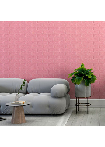 3D панель самоклеюча 700х770х7мм цегла Рожевий (004-7) SW-00000057 Sticker Wall (362095205)