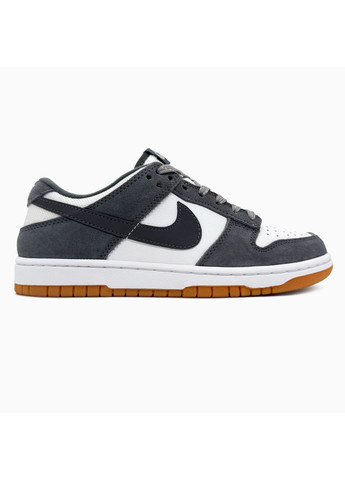 Кроссовки женские Nike SB Dunk Graphite White | Найк СБ Данк графитовые демисезоны (373642533)