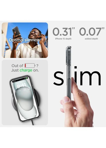 Чехол для мобильного телефона (ACS06804) Spigen Apple iPhone 15 Ultra Hybrid MagFit Graphite (326596171)
