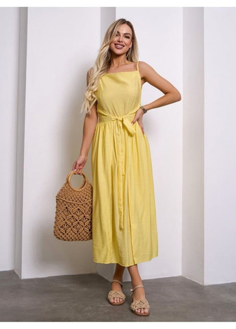 Жовтий повсякденний сукня issa pus 15145 жовтий ISSA PLUS