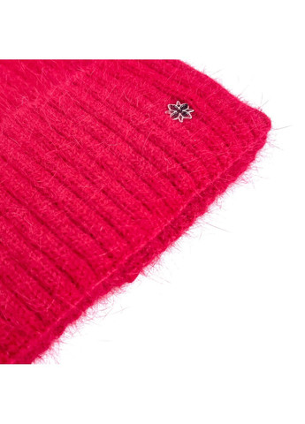 Шапка біні жіноча ангора червона МУНА LuckyLOOK 594-012 (322789746)