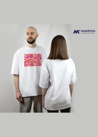 Футболка оверсайз Поцілунки MobiPrint (293944022)