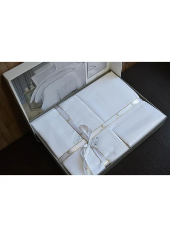 Односпальний комплект Broad Line White Сатин First Choice (380813276)