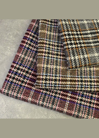 Ткань пальтовая Гледис Клетка бордо IDEIA (306459486)