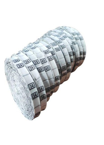 Размерник тканевый (жаккард) #40 960шт. Белый Plus-plus (354794028)