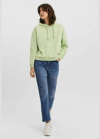 Худі жіноче vmoctavia ls hoodie ga 10252958 XS Світло-зелений Vero Moda (325471244)
