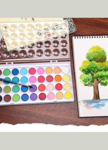 Фарби акварельні (великі кювети) 36 кольорів Yover (322650453)