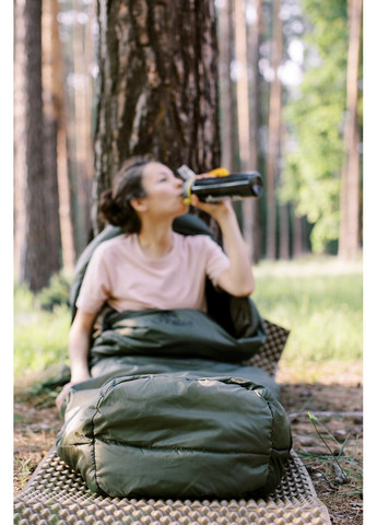 Спальный мешок Hunter XXL кокон правый olive 220/90-55 UTTS-005 Totem (366220635)