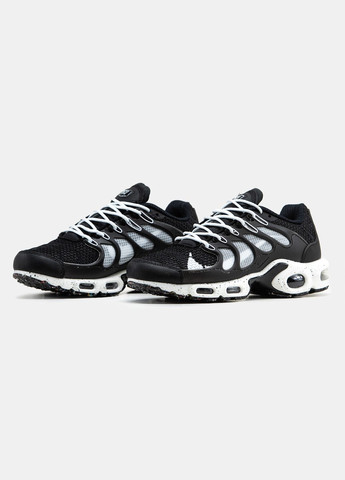 Чорні Осінні кросівки чоловічі nike air max tn plus terrascape black white | найк аір макс тн плюс чорні білі No Brand