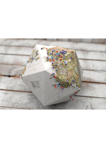 Объемный 3D Pin Глобус My Pin Antique Map Globe My Gift (371786366)