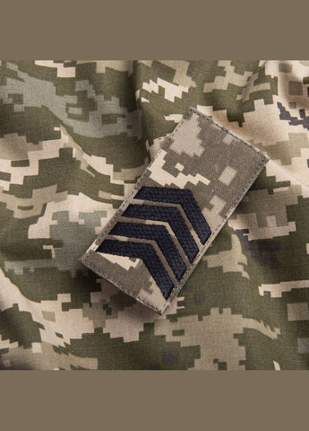 Шеврон на липучці погон звання Старший сержант ЗСУ 5х10 см IDEIA (275869544)