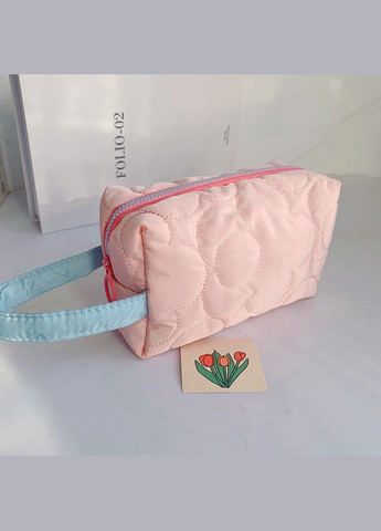 Мягкая косметичка Puff 9.5*7.5*15.5 Розовая (AN0103147) ANbeauty (360768416)