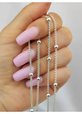 Серебряная цепочка 925 пробы с шариками 50 см No Brand (366882901)
