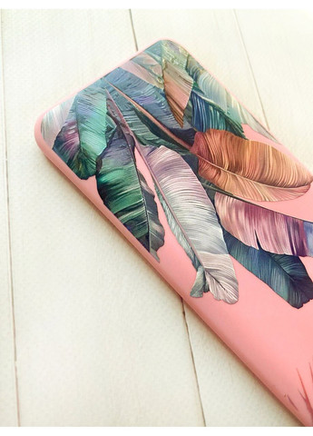 Матовий рожевий чохол на Xiaomi Redmi 14C/Poco C75 Тропіки (принт 372) Creative (355396733)