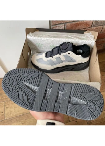 Чорні кросівки чоловічі adidas niteball grey black 2 адідас найтбол чорні демісезон No Brand