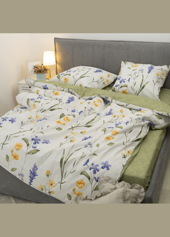 Комплект постільної білизни Полуторний Ранфорс 24266 Viluta (365289452)