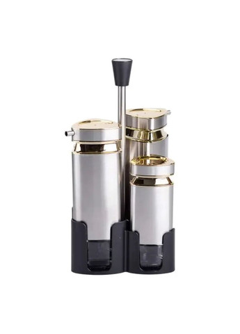 Набір для спецій на підставці 4 ємності 10х10х17 см ємності для приправ HP-1325 Yiwu (353504167)