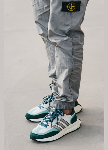 Зеленые всесезонные кроссовки мужские adidas retropy e5 green white | адидас ретропы е5 зеленые черные No Brand